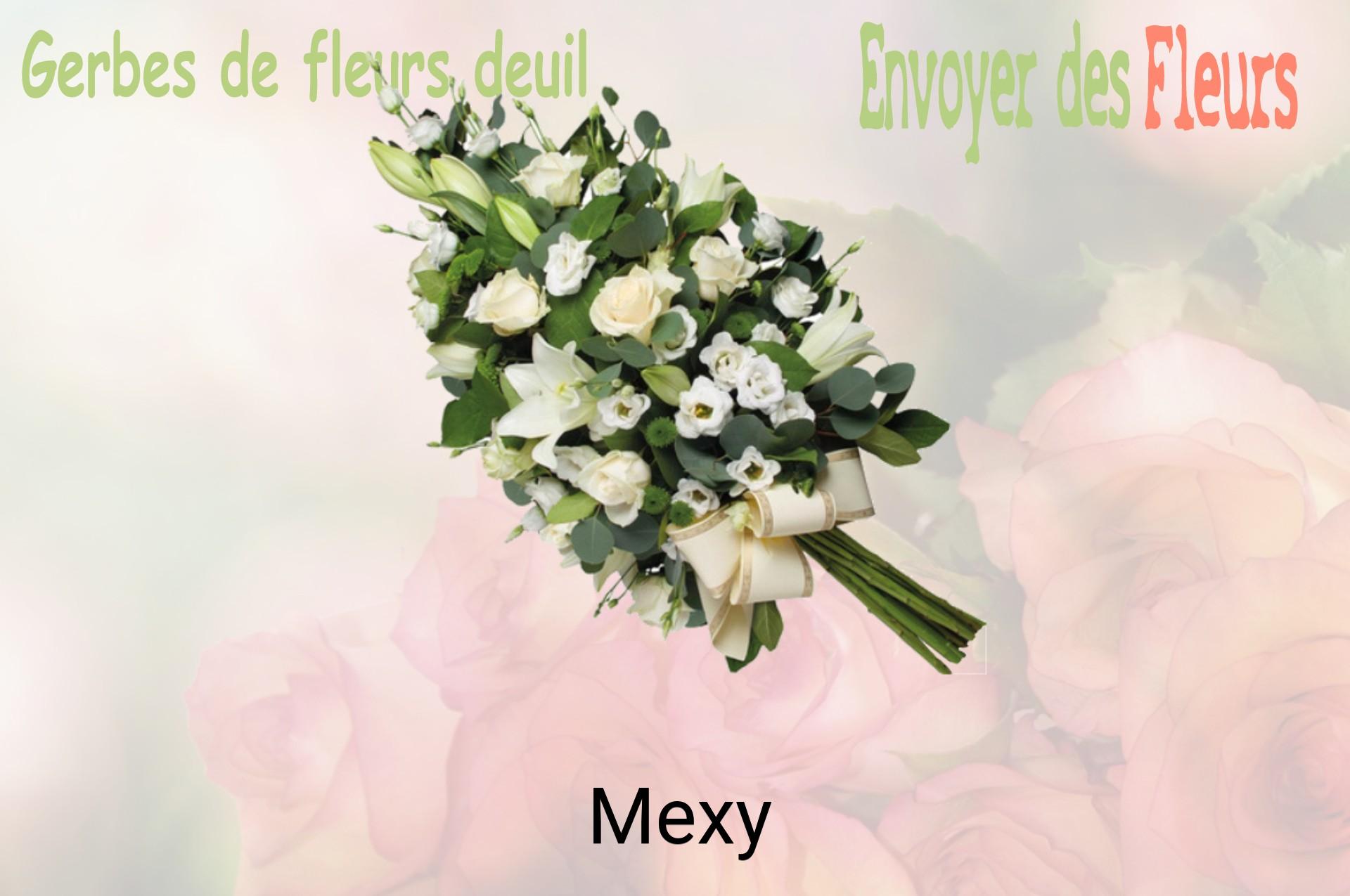 Gerbe de fleurs de deuil livrée à Mexy